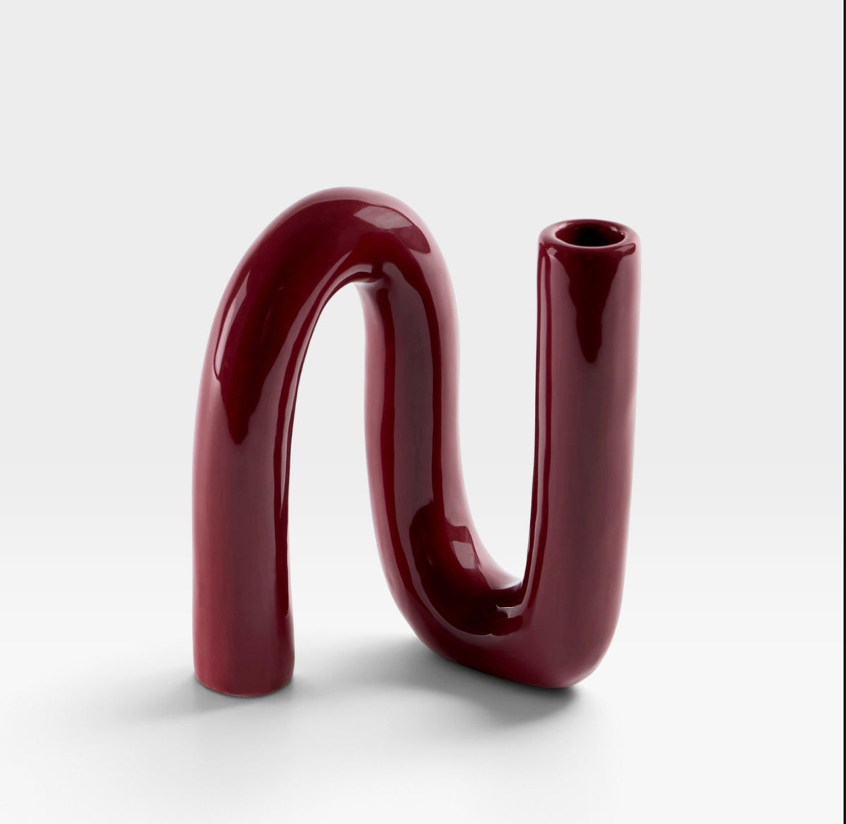 Ondine Candle Holder - Burgundy