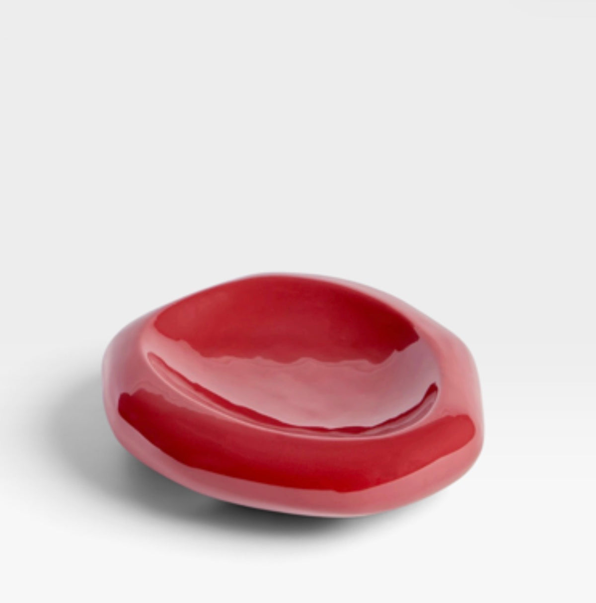 Suri Plate Small - Burgundy
