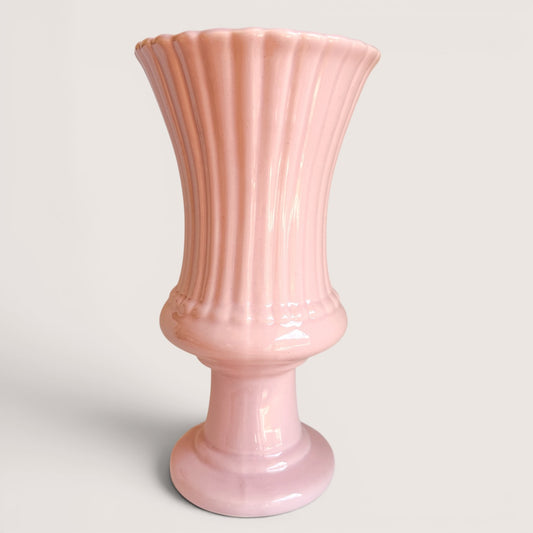 Fluted Vase - Blush