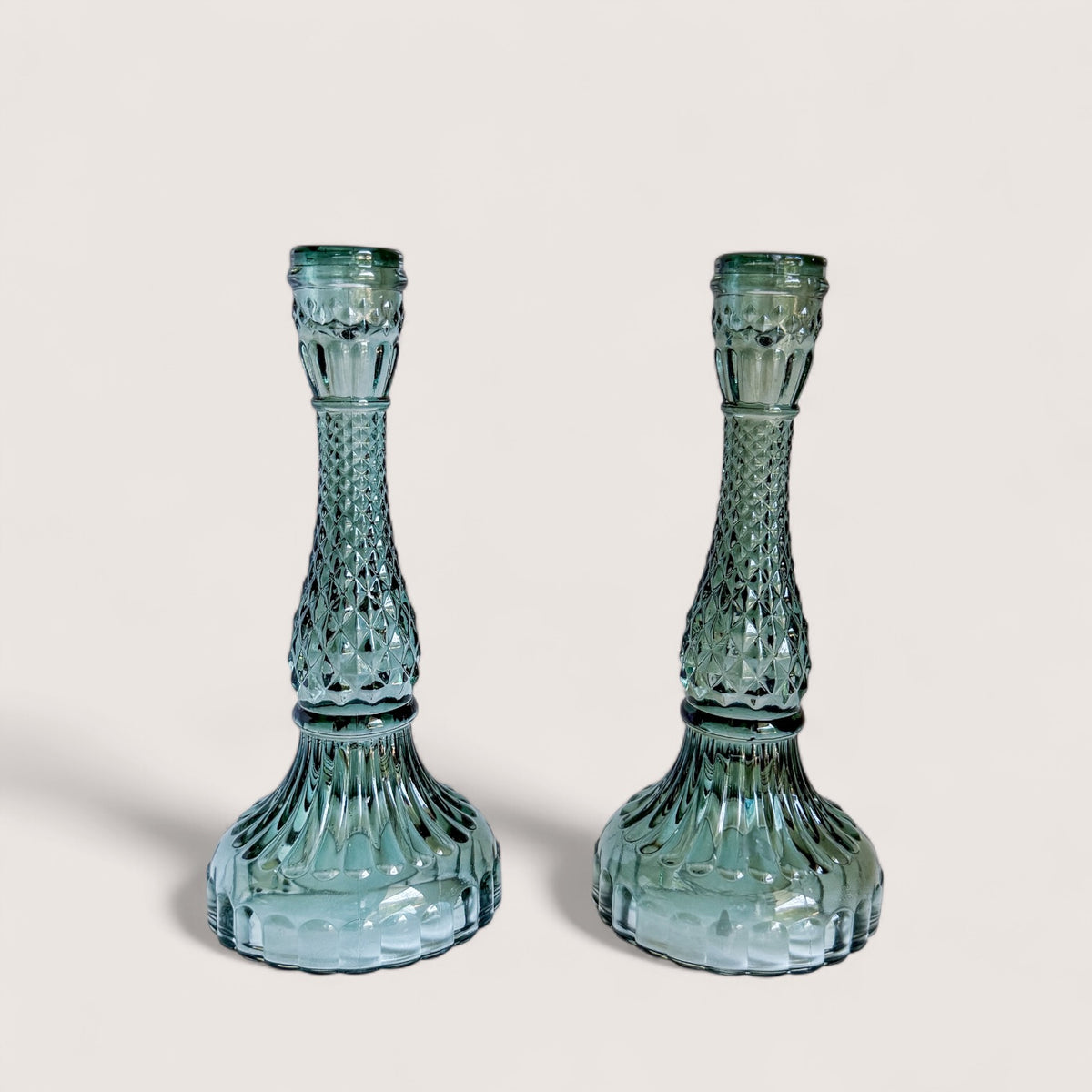 Sea Glass Candle Holders – Set
