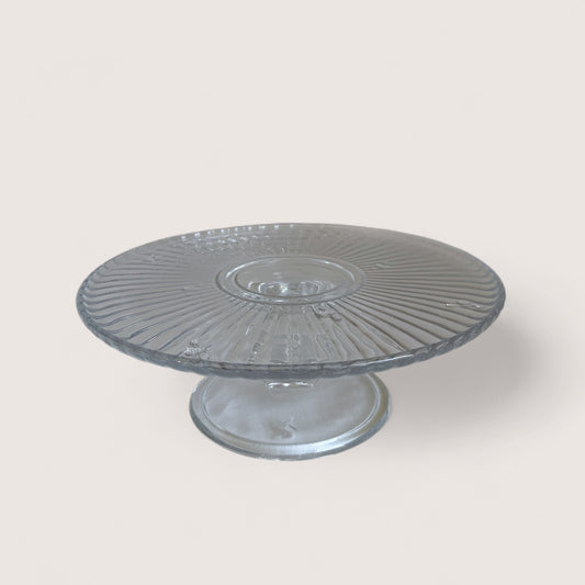Honey Bee Glass Cake Stand